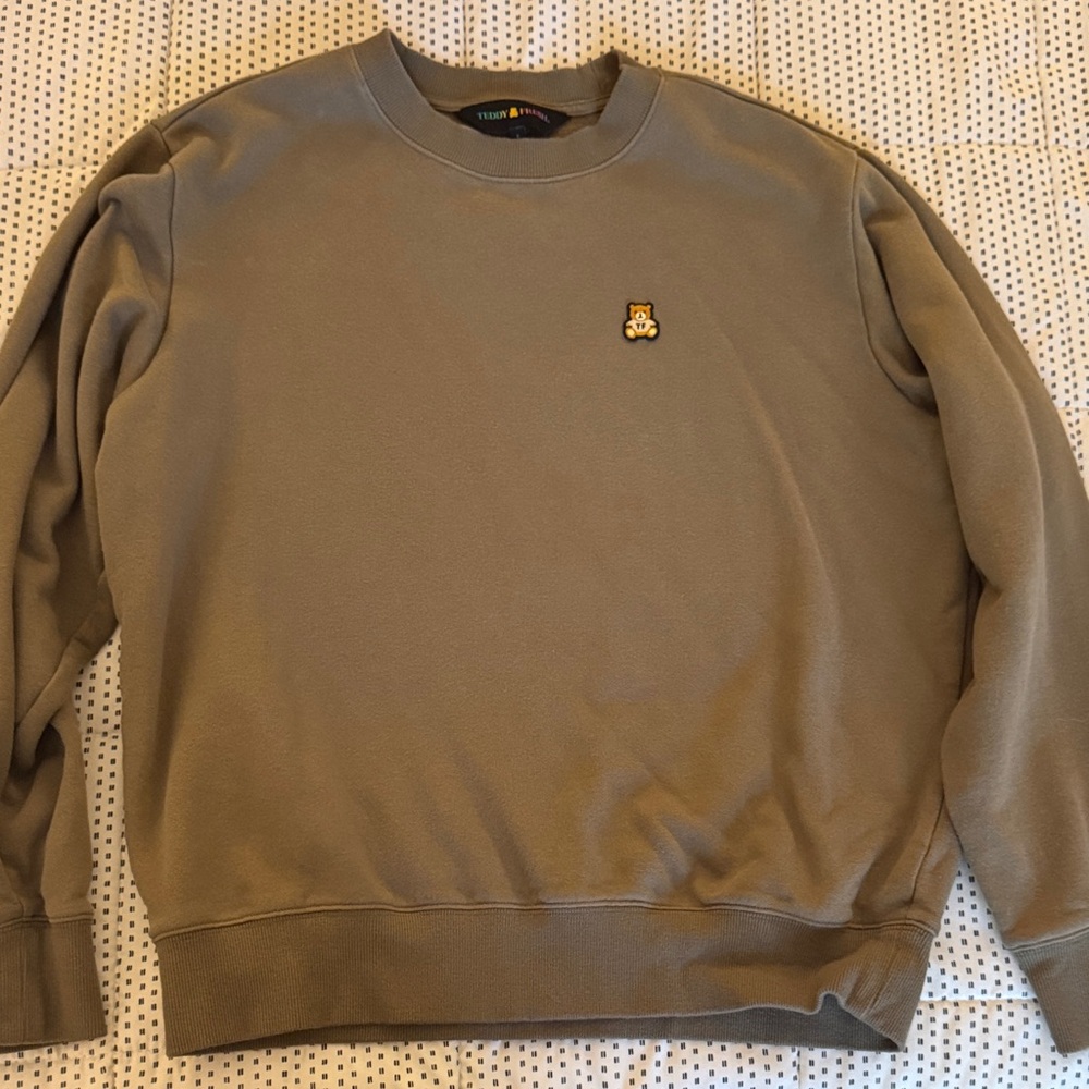 Teddy Fresh Men's Crewneck Sweater - Olive